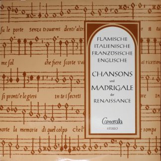 Camerata (2) CMS 30033 LP - Various - Flämische Italienische Fra