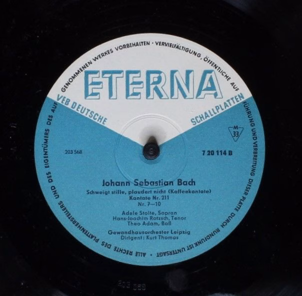 Eterna 7 20 114 - Johann Sebastian Bach - Schweigt Stille, Plaud - Image 4