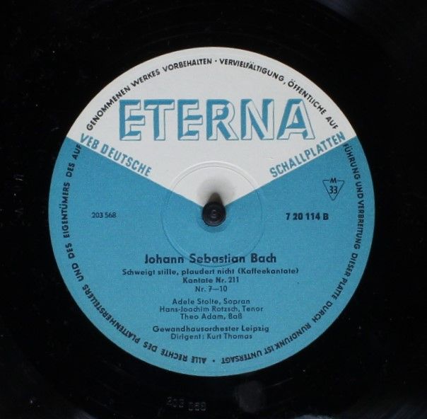 Eterna 7 20 114 - Johann Sebastian Bach - Schweigt Stille, Plaud - Image 4