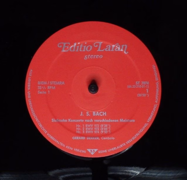 Editio Laran ST 7074 - Gerard Dekker, Johann Sebastian Bach - Si - Image 3