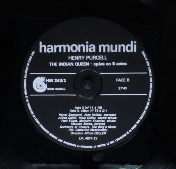 Harmonia Mundi HM 243 - Henry Purcell, Deller Consort, Alfred De - Image 7