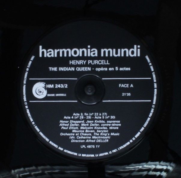 Harmonia Mundi HM 243 - Henry Purcell, Deller Consort, Alfred De - Image 8