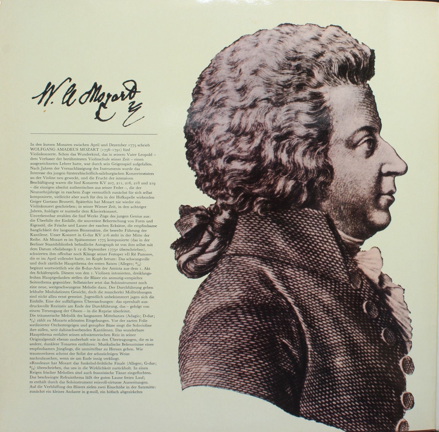 Eurodisc 80 986 XK - Wolfgang Amadeus Mozart, Oleg Kagan, Solois - Image 4