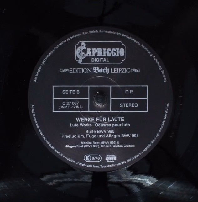 Capriccio C 27 067 - Johann Sebastian Bach, Monika Rost, Jürgen - Image 5