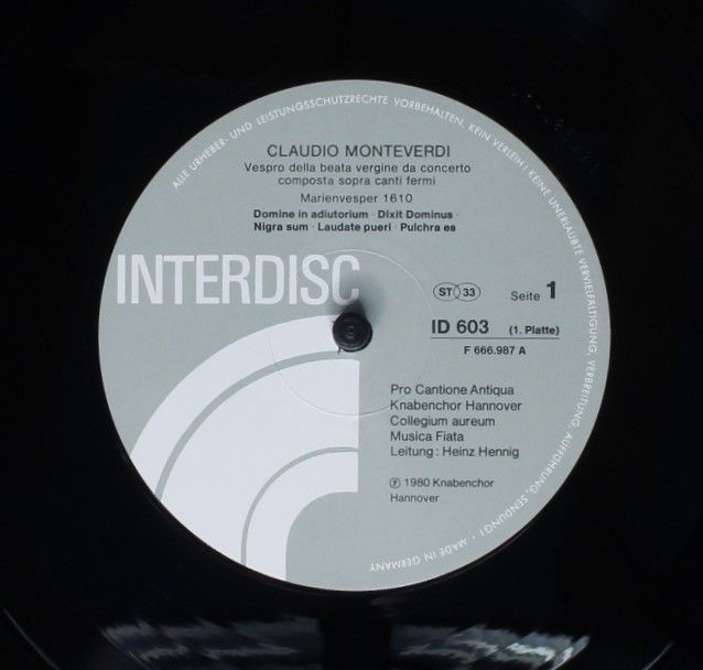 Interdisc (4) ID 603 - Claudio Monteverdi, Pro Cantione Antiqua, - Image 5