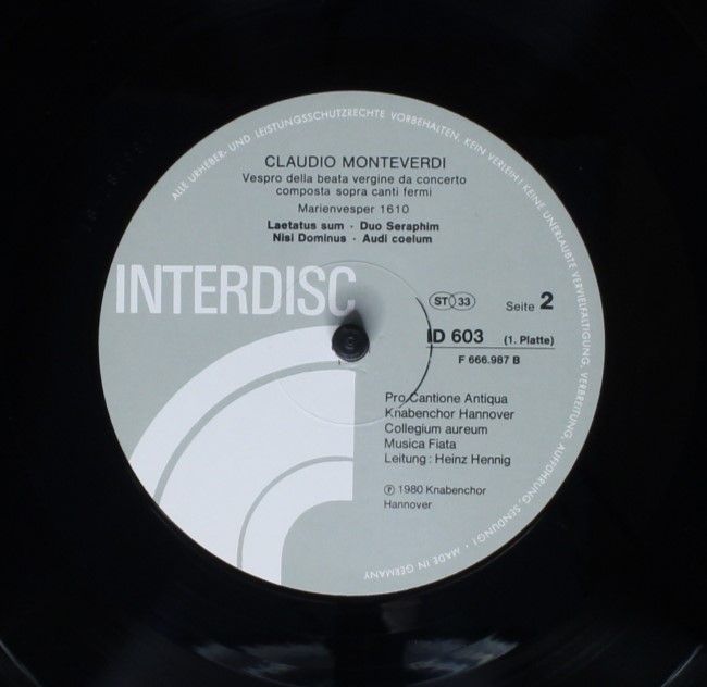 Interdisc (4) ID 603 - Claudio Monteverdi, Pro Cantione Antiqua, - Image 6