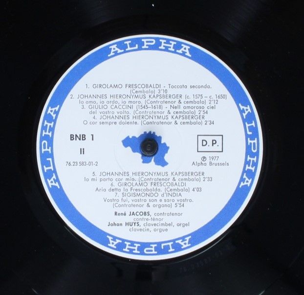 Alpha (34) BNB 1 - René Jacobs, Johan Huys - G. Caccini - J.H. K - Image 6