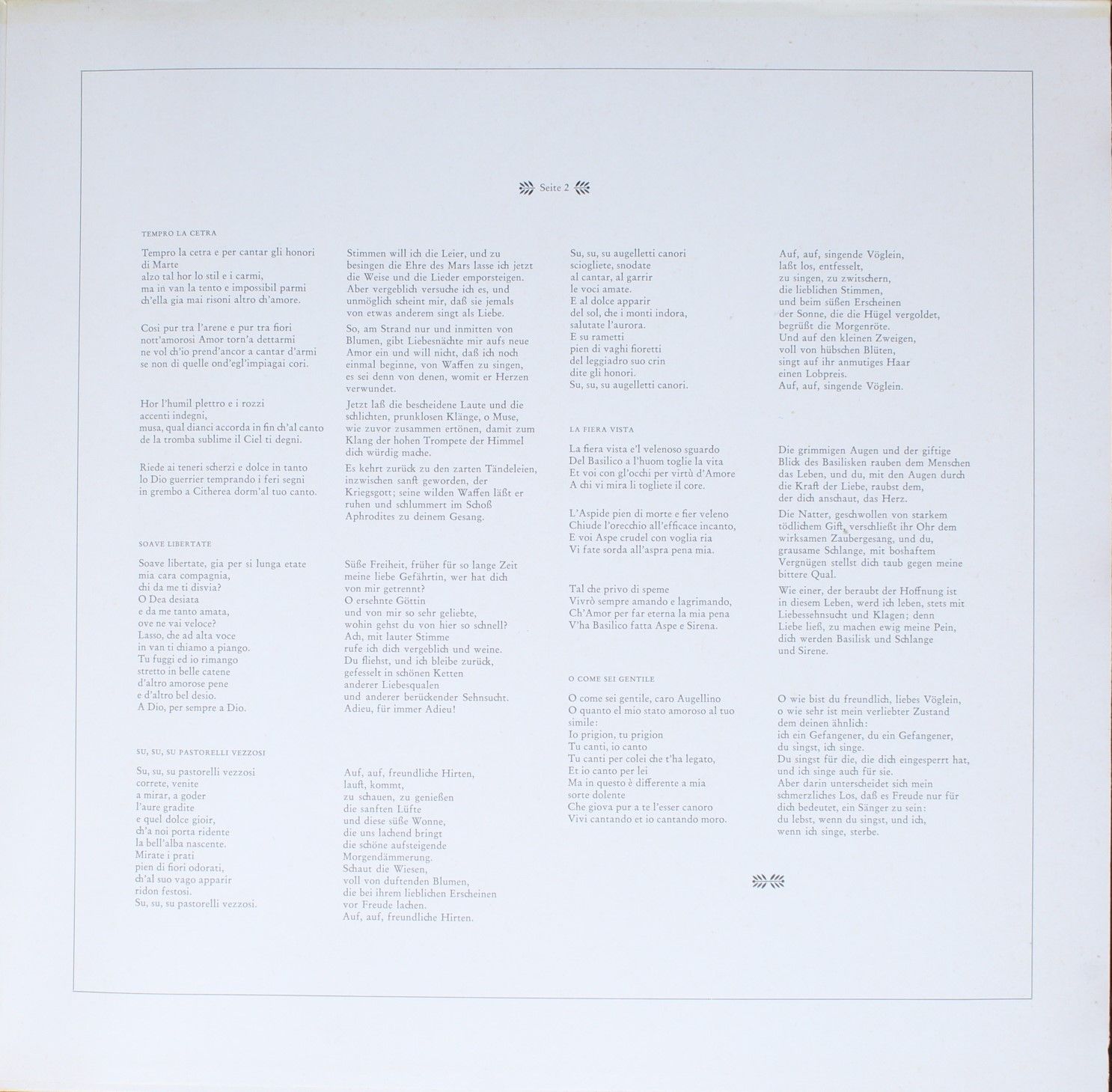 Erato ZL 30622 - Claudio Monteverdi, Solistes de l'Ensemble Voca - Image 3