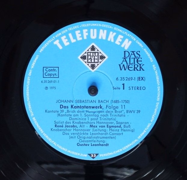 Telefunken 6.35269 EX - Johann Sebastian Bach - Kantatenwerk · C - Image 9