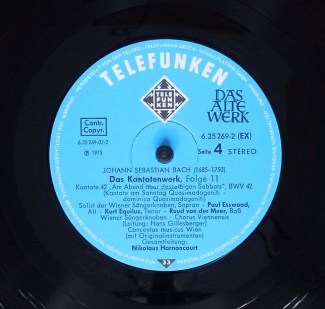 Telefunken 6.35269 EX - Johann Sebastian Bach - Kantatenwerk · C - Image 12