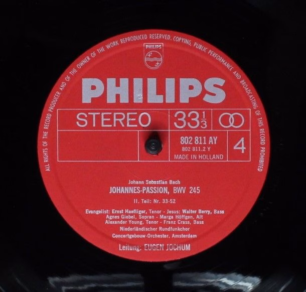 Philips S-C 71 AX 303 - Johann Sebastian Bach, Agnes Giebel, Mar - Image 9