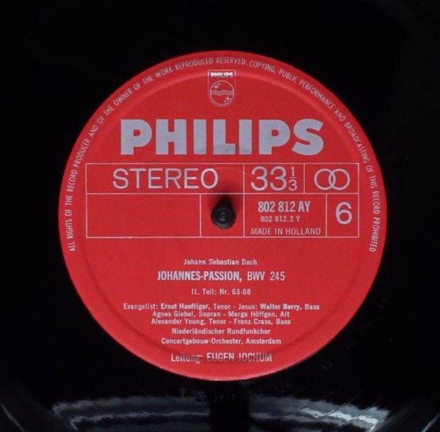 Philips S-C 71 AX 303 - Johann Sebastian Bach, Agnes Giebel, Mar - Image 11