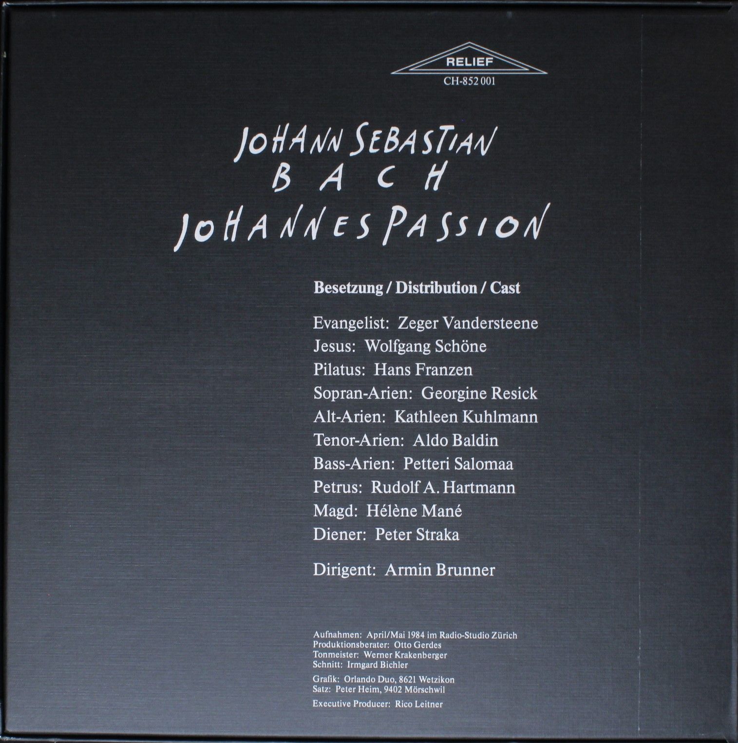 Relief CH-852 001 - Armin Brunner - Bach - Johannes Passion - Image 2