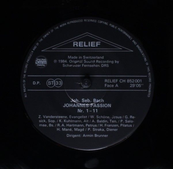 Relief CH-852 001 - Armin Brunner - Bach - Johannes Passion - Image 5