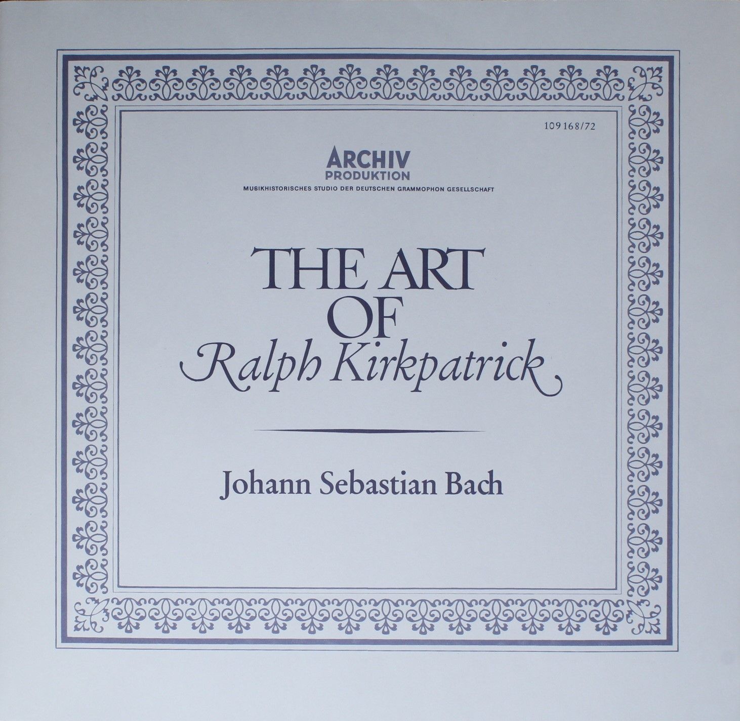 Archiv Produktion SKL 1321/25 - Ralph Kirkpatrick, Johann Sebast - Image 3