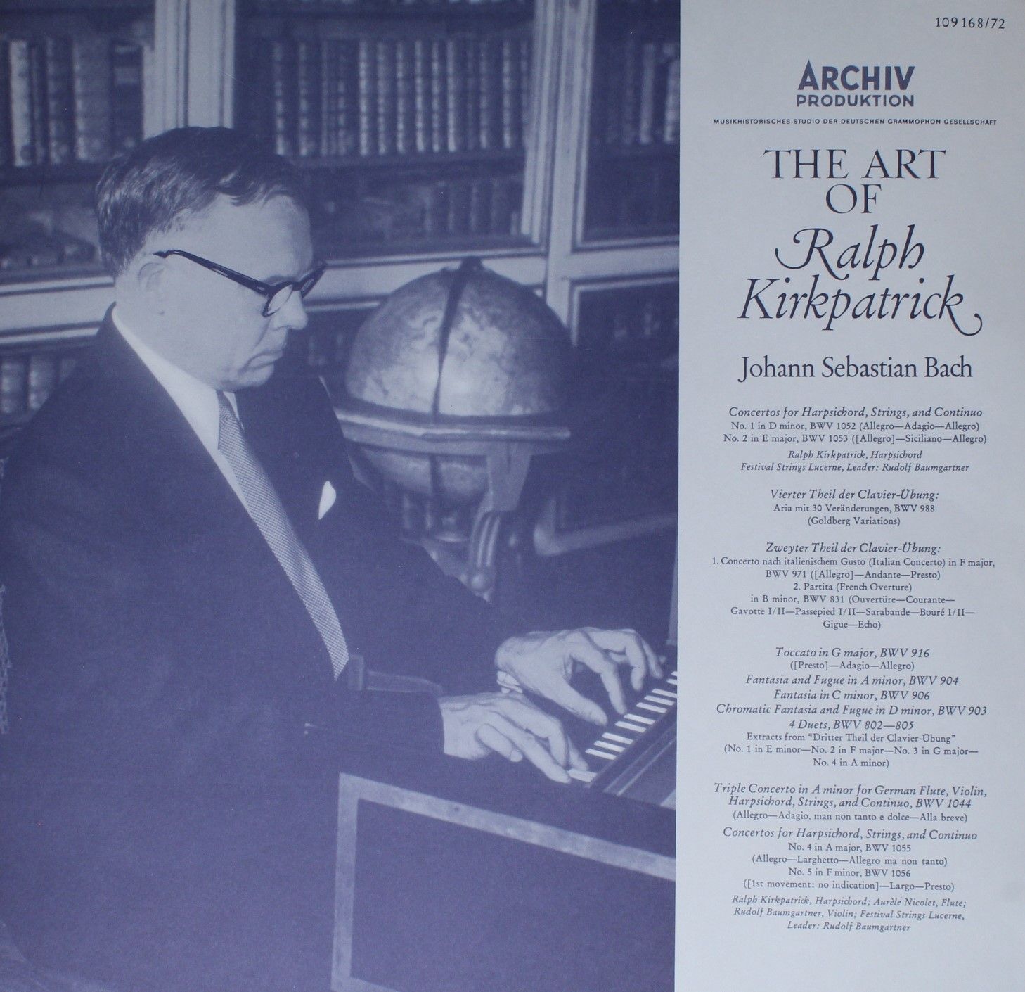 Archiv Produktion SKL 1321/25 - Ralph Kirkpatrick, Johann Sebast - Image 4