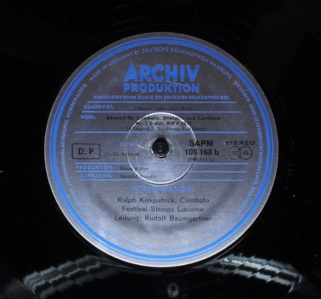 Archiv Produktion SKL 1321/25 - Ralph Kirkpatrick, Johann Sebast - Image 6