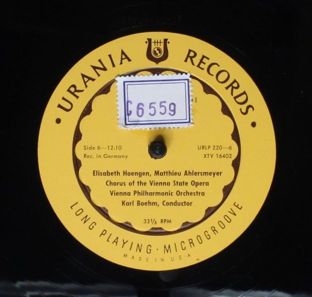 Urania Records (3) URLP 220 - Giuseppe Verdi, Elisabeth Höngen, - Image 4