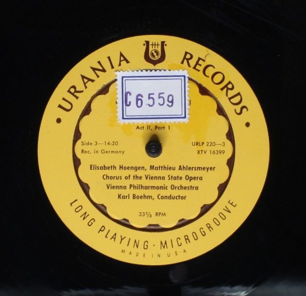 Urania Records (3) URLP 220 - Giuseppe Verdi, Elisabeth Höngen, - Image 7