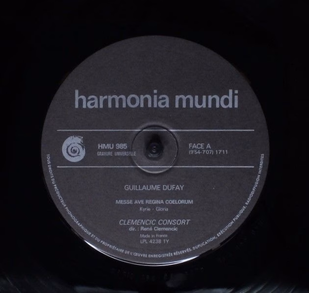 Harmonia Mundi HMU 985 - Guillaume Dufay, Clemencic Consort, Ren - Image 5