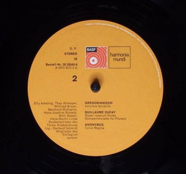 BASF/Harmonia Mundi 20 20349-8 - Guillaume Dufay, John Dunstable - Image 6