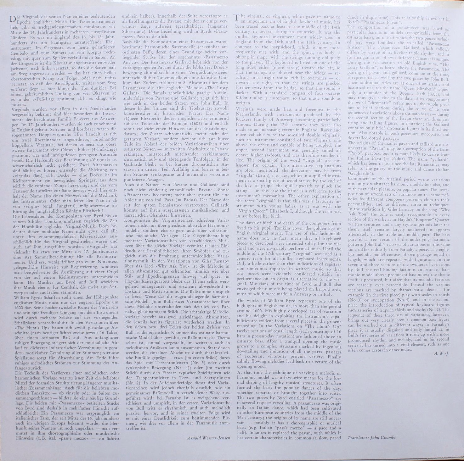 Archiv Produktion 2533 379 - Colin Tilney - Music For Virginal - Image 3