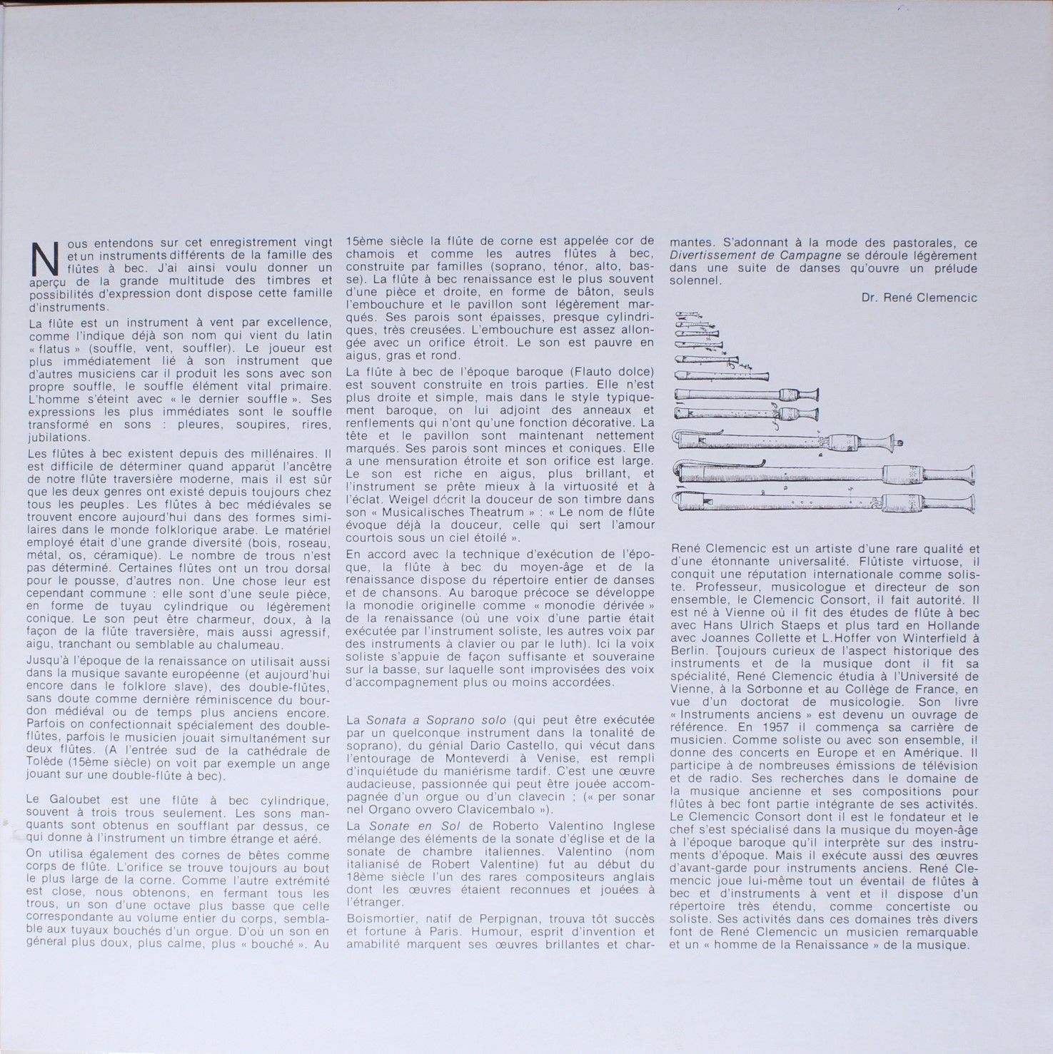 Harmonia Mundi HM 384 - René Clemencic - René Clemencic Et Ses F - Image 4