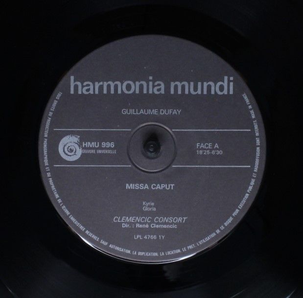 Harmonia Mundi HM 996 - Guillaume Dufay, Clemencic Consort - Mis - Image 5