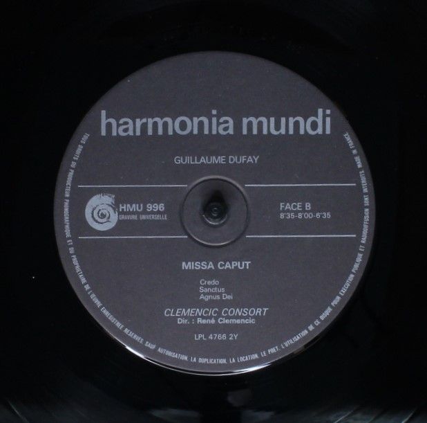 Harmonia Mundi HM 996 - Guillaume Dufay, Clemencic Consort - Mis - Image 6