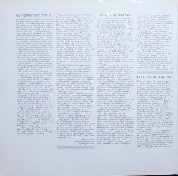 Deutsche Harmonia Mundi EL 7 49135 1 - The Consort Of Musicke, A - Image 3