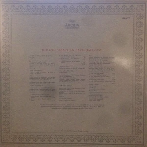 Archiv Produktion 198 477 - Johann Sebastian Bach - Kantaten • C - Image 4