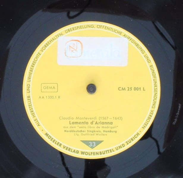 Camerata Cm 25 001 L - Claudio Monteverdi, Norddeutscher Singkre - Image 3