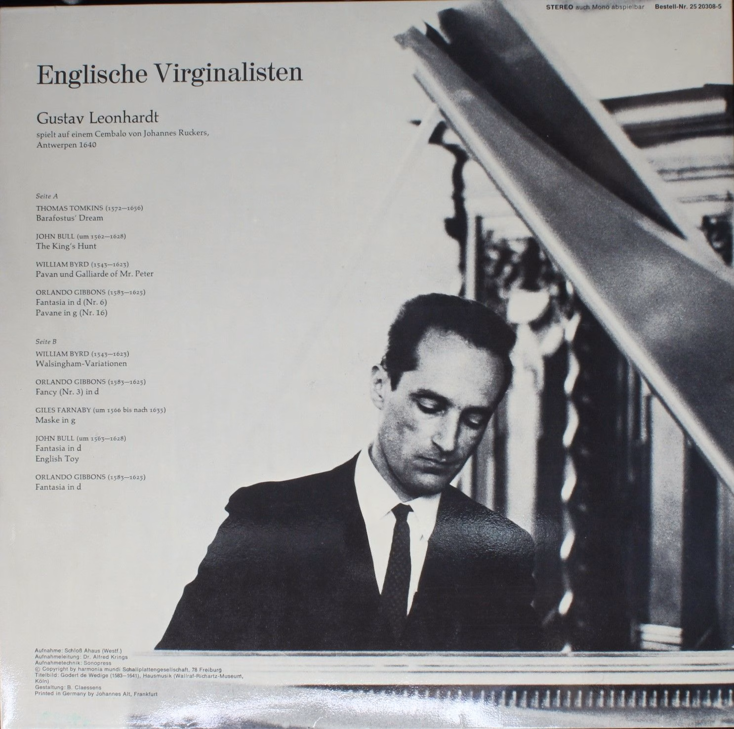 BASF 25 20308-5 - Gustav Leonhardt - Englische Virginalisten - Image 2