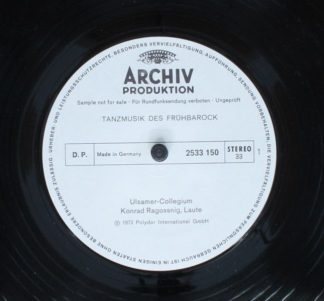 Archiv Produktion 2533 150 - Ulsamer Collegium, Konrad Ragossnig