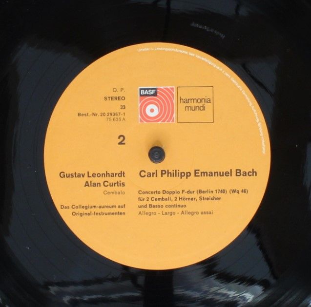 Harmonia Mundi 30 509 K - Johann Sebastian Bach, Carl Philipp Em - Image 4