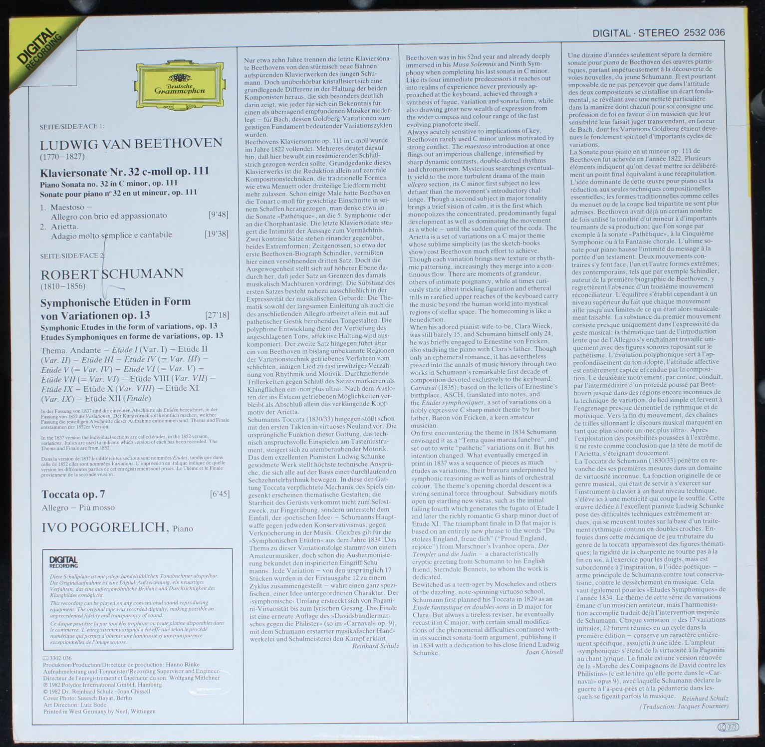 Deutsche Grammophon 2532 036 - Ludwig Van Beethoven, Robert Schu - Image 2