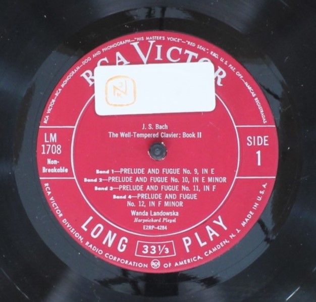 RCA Victor Red Seal LM-1708-C - Johann Sebastian Bach, Wanda Lan - Image 3