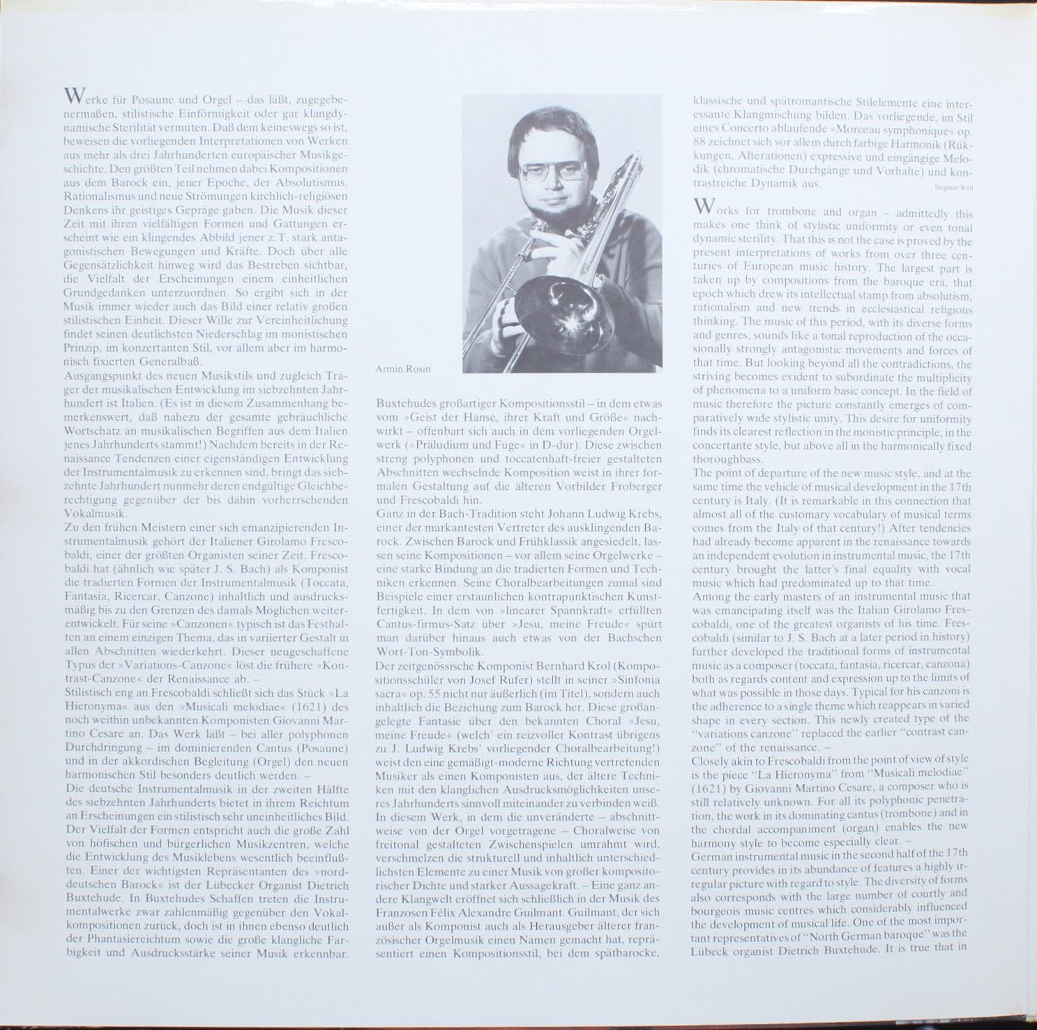 Telefunken 6.42164 AW - Girolamo Frescobaldi, Dieterich Buxtehud - Image 3