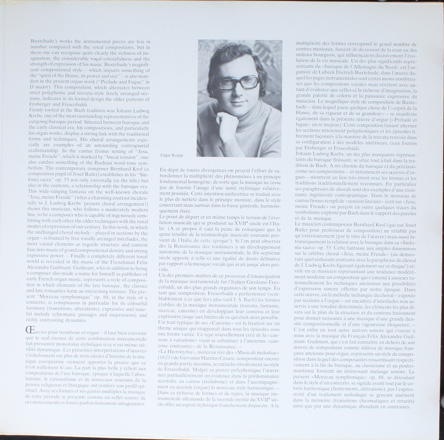 Telefunken 6.42164 AW - Girolamo Frescobaldi, Dieterich Buxtehud - Image 4