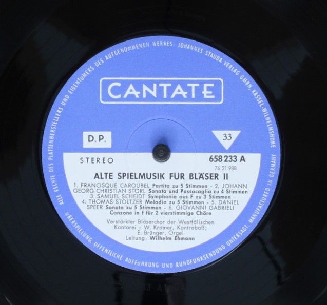 Cantate 658233 - Various - Alte Spielmusik Für Bläser II - Image 3