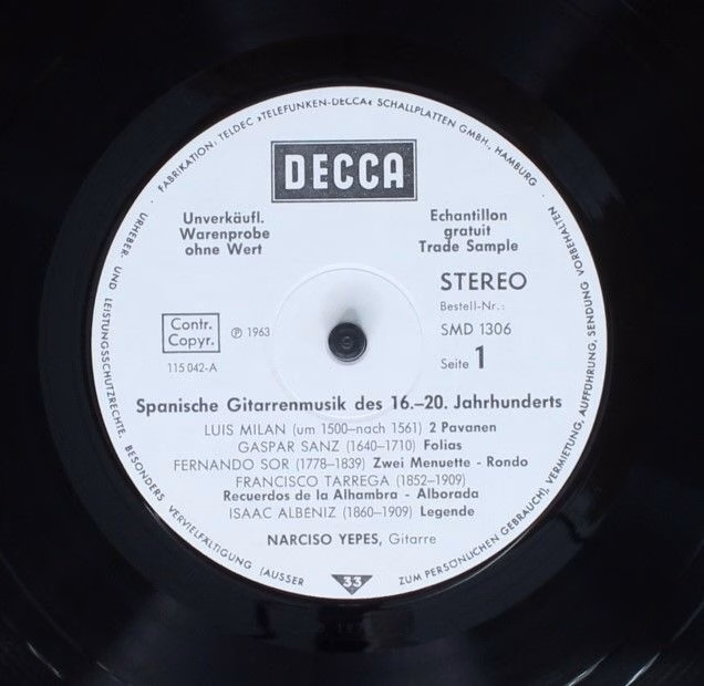 DECCA SMD 1306 - Narciso Yepes - Spanische Gitarrenmusik Aus Vie - Image 3