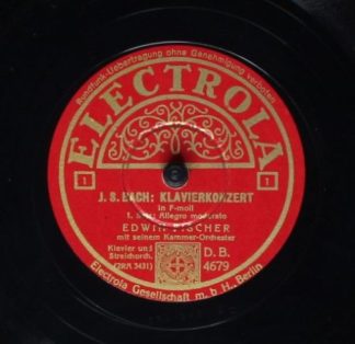 Electrola D.B. 4679 - Johann Sebastian Bach, Wolfgang Amadeus Mo