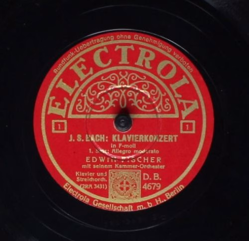Electrola D.B. 4679 - Johann Sebastian Bach, Wolfgang Amadeus Mo