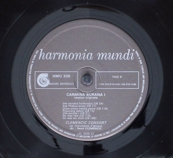 Harmonia Mundi HMU 335 - Clemencic Consort, René Clemencic - Car - Image 6