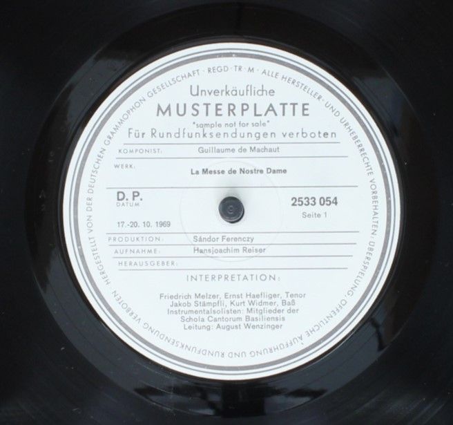 Archiv Produktion 2533 054 - Guillaume de Machaut, Friedreich Me - Image 4