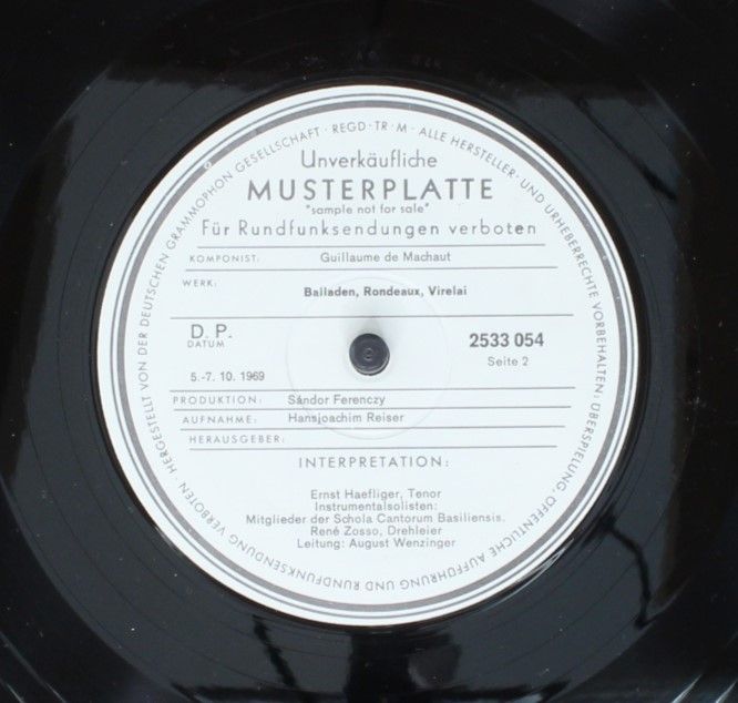 Archiv Produktion 2533 054 - Guillaume de Machaut, Friedreich Me - Image 5