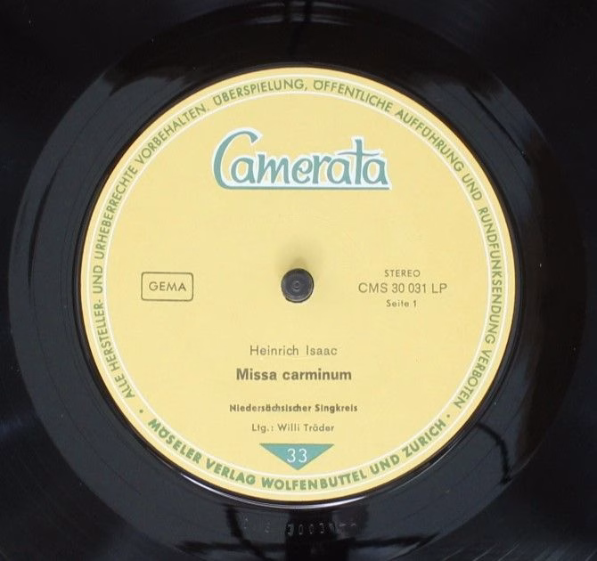 Camerata (2) CMS 30031 LP - Heinrich Isaac, Josquin Des Prés, Ni - Image 3