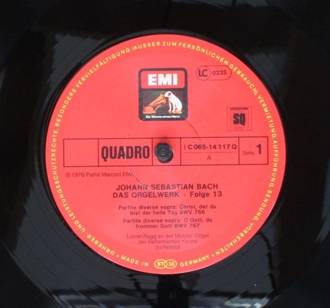 His Master's Voice 1C 065-14 117 Q - Johann Sebastian Bach, Lion - Image 3