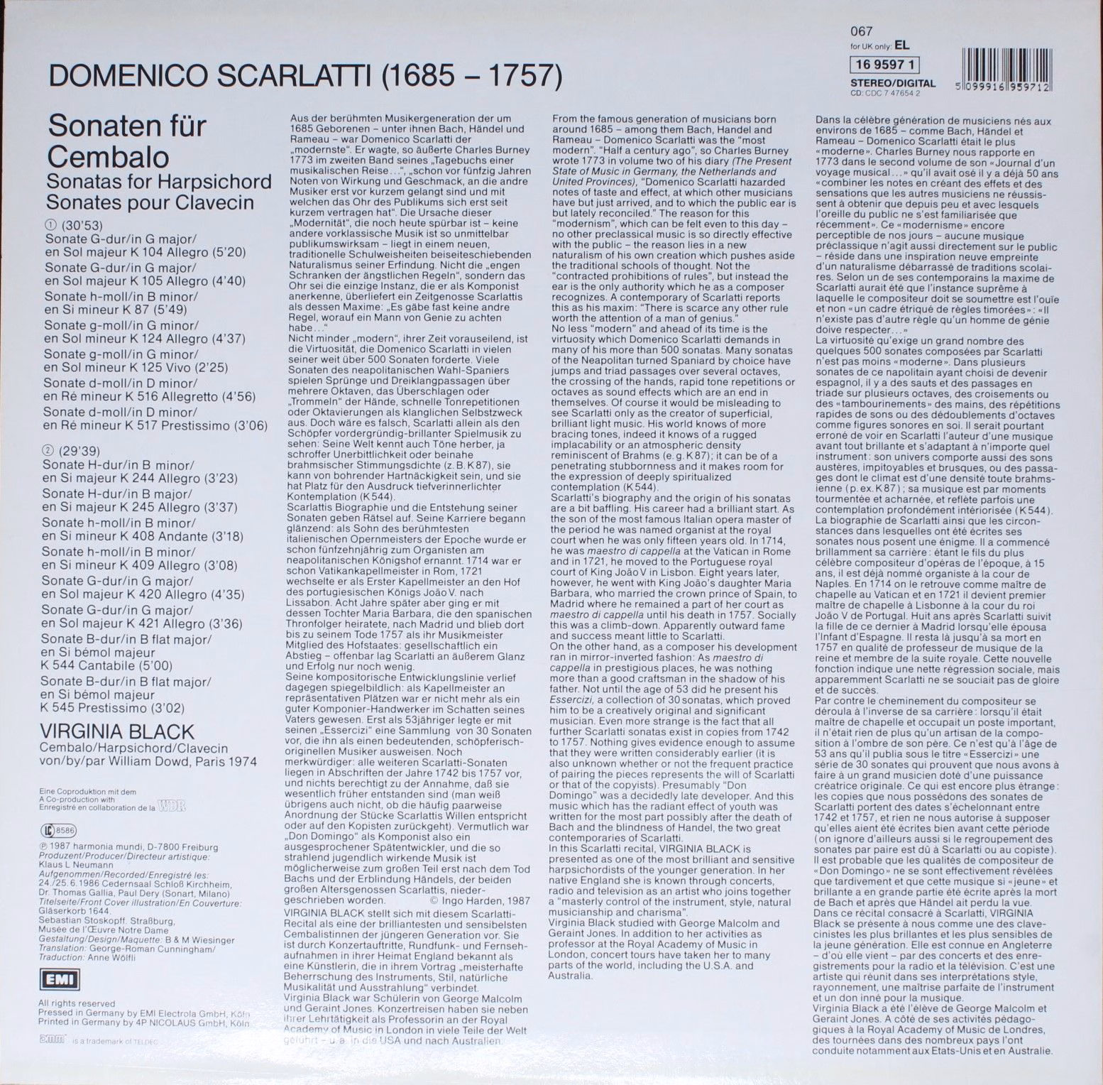deutsche harmonia mundi Digital 1695971 - Domenico Scarlatti, Vi - Image 2