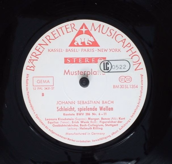 Bärenreiter-Musicaphon BM 30 SL 1354 - Johann Sebastian Bach, Le - Image 6